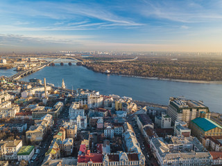 View of the Dnieper River in Kiev.