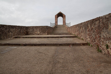 Puente gótico construido en 1295 por los Romanos en martorell -Barcelona