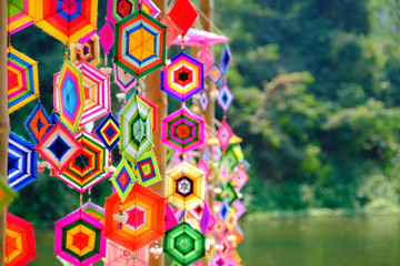 handicraft mobile colourful