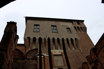 One of the towers of the Ducal Palace of Mantua