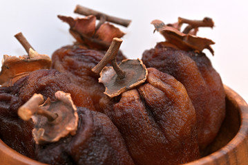 Dried oriental persimmon,traditional dried fruit, Closeup