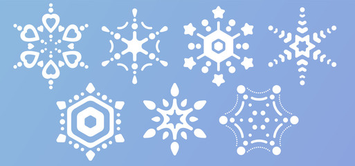 かわいい雪の結晶