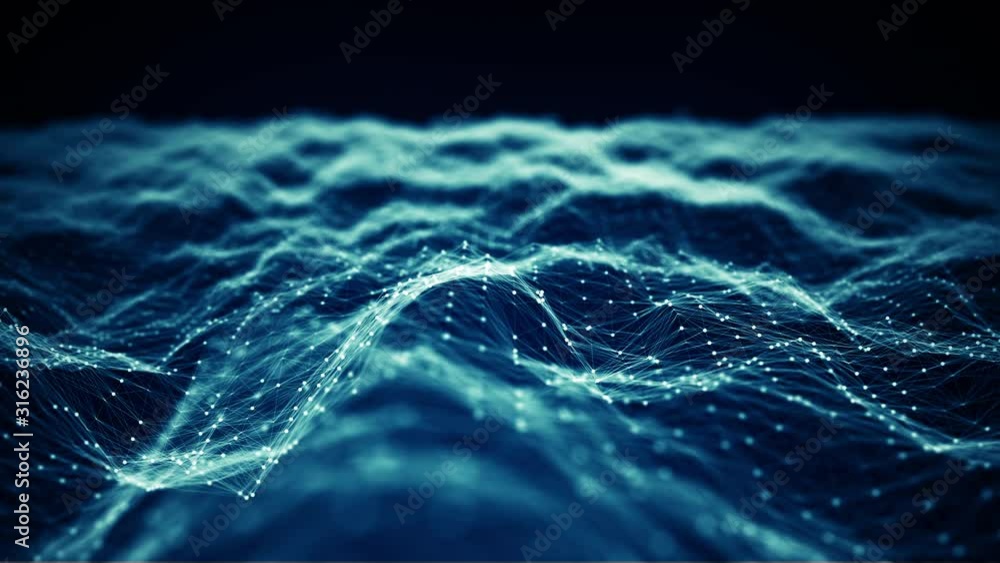Poster abstract technology big data background concept. motion of digital data flow. transferring of big da
