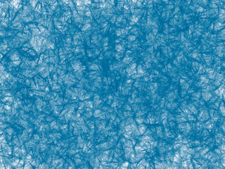 Fondo azul de tejido de hilos enrollado. 