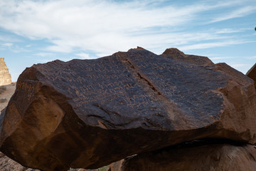 Liyhan (Lehiani) Library Ancient Rock Inscriptions at Jabal Ikmah in Al Ula, Saudi Arabia 