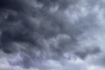 The dark clouds before the rain