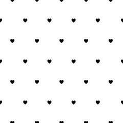 Love pattern with little hearts, simple vector for your design