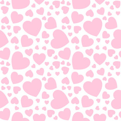 Love background with hearts, trendy simple vector for your holiday design
