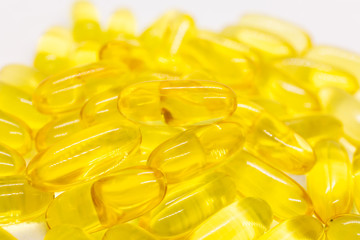 Fish oil capsules, vitamin Omega-3