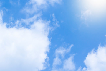 Obraz premium Blue sky and morning sun