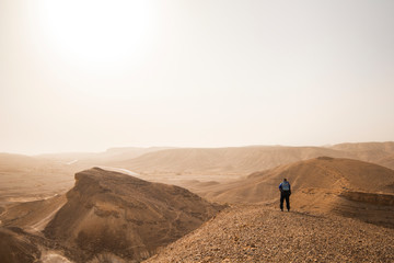Fototapeta na wymiar man in the desert