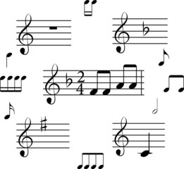 set melody notes flat sharp
