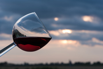 Toast at sunset