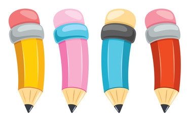 Colorful Pencils For Kids Education
