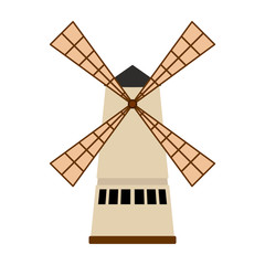 Isolated mill building