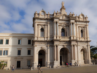 Fototapeta na wymiar Pompei basilica santuario della beata vergine del santo rosario