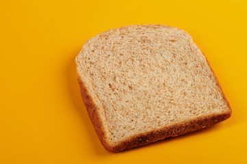 Wholemeal bread slice