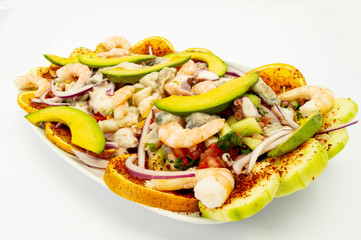 Cocina mexicana, mariscos, camarones, pulpo y coctel