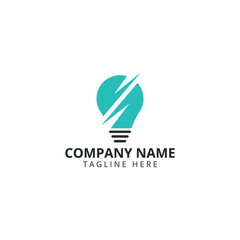 Lightbulb logo template. Lightbulb icon. Business logo template.