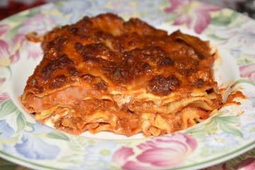 Lasagna in the Plate