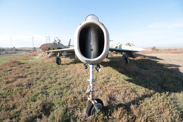 Old fighter plane
