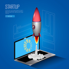 Business startup illustration