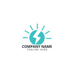 Lightbulb logo template. Lightbulb icon. Business logo template.