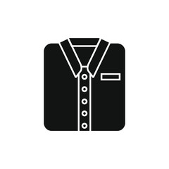 vector icon shaped man's shirt