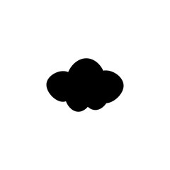 Cloud icon. Data server symbol. Logo design element
