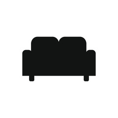 vector icon with modern sofa shape
