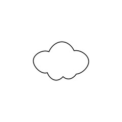 Cloud icon. Data server symbol. Logo design element