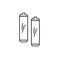 vector icon with rechargeable battery shape