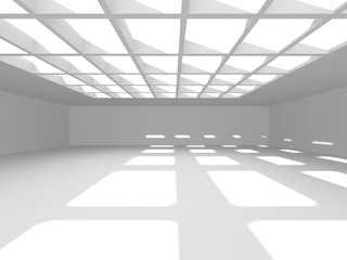 Futuristic White Architecture Design Background