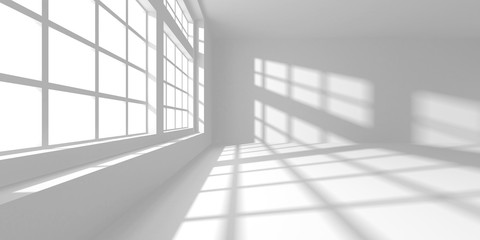 Futuristic White Architecture Design Background