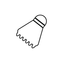 vector icon of badminton racket with simple shapes