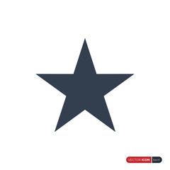 Star Icon isolated on white background. Flat Vector Icon Design Template Element