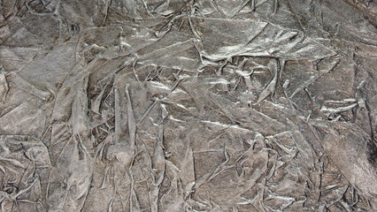 Textured silver background. Relief canvas. Luxury, underground, gothic, ancient  