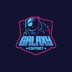 galaxy astronaut esport logo