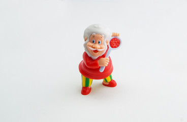 toy circus performer on a white background