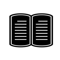 Book icon vector.