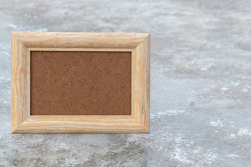 Empty Picture Frame on Ice Background
