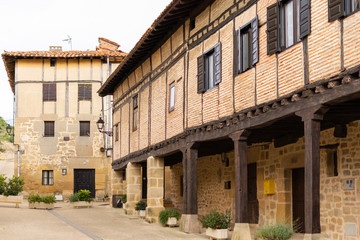 Fototapeta na wymiar Santa Gadea del Cid. Medieval town in Spain, north of Burgos. Castilla and Leon