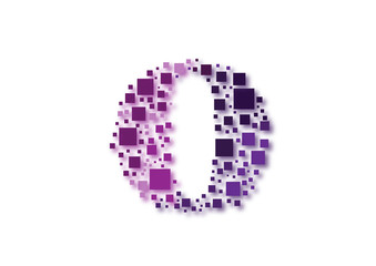 Letter O logo design on white background