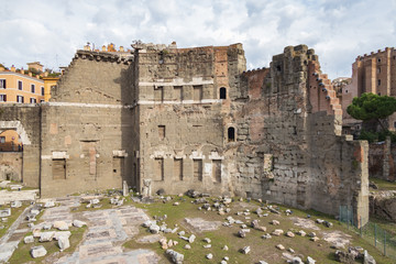 Fototapeta na wymiar Ruins at Palatine Hill, Rome Italy