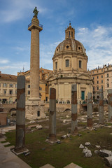 Fototapeta na wymiar Ruins in Rome, Italy
