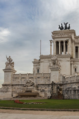 Obraz premium Quadriga of Unity at Vittoriano, Rome Italy