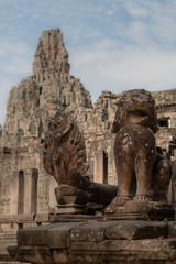 Fototapeta na wymiar Angkor Wat / Ta Prohm Khmer Temple, detail