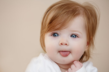 Cute beautiful little baby girl