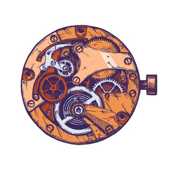 Vector illustration of clockwork