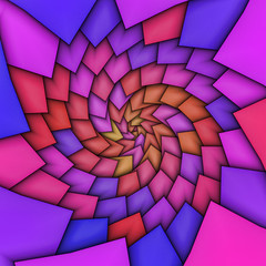 3d effect - abstract colorful vortex graphic 